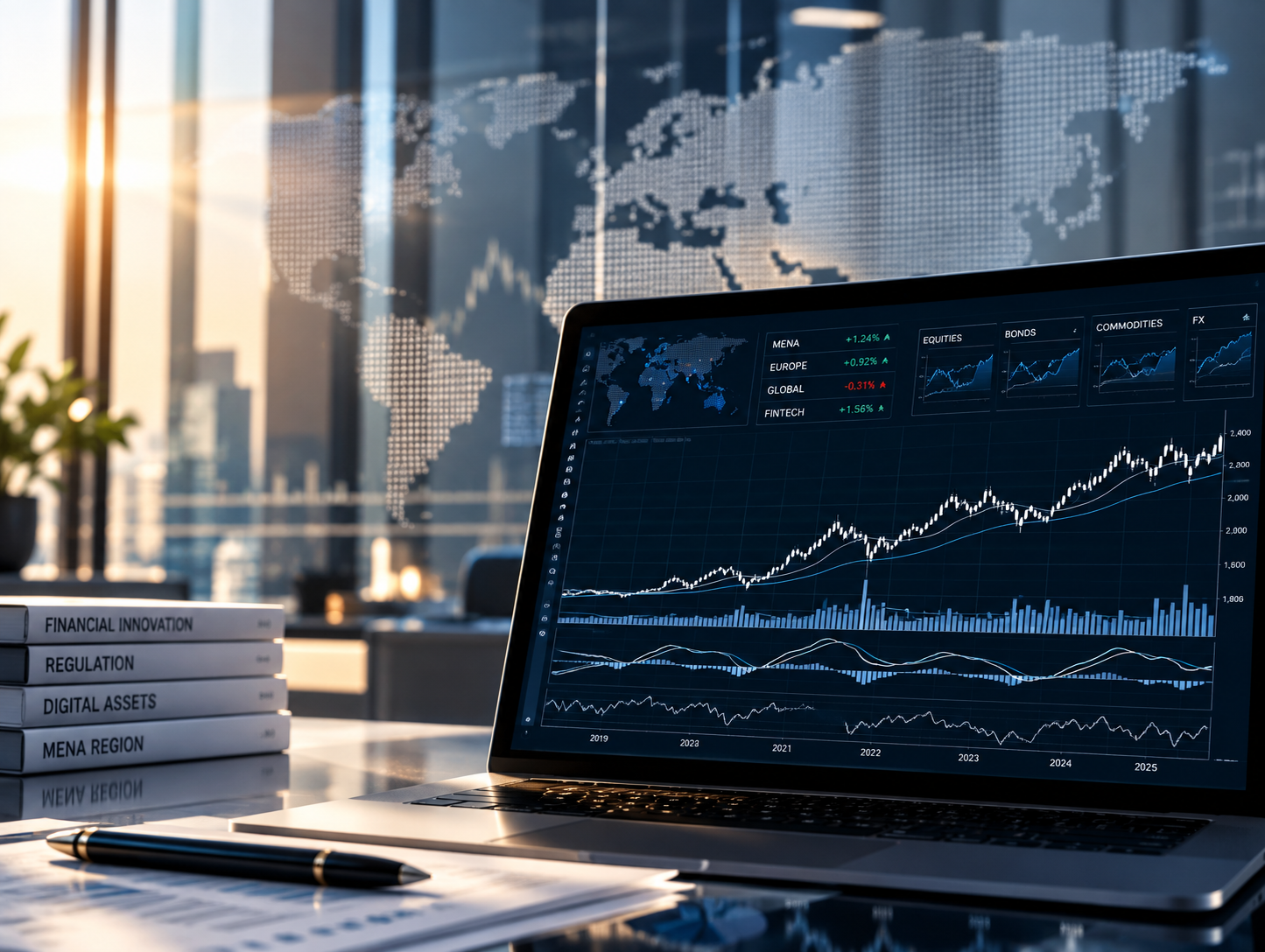 Global financial technology and analytics workspace