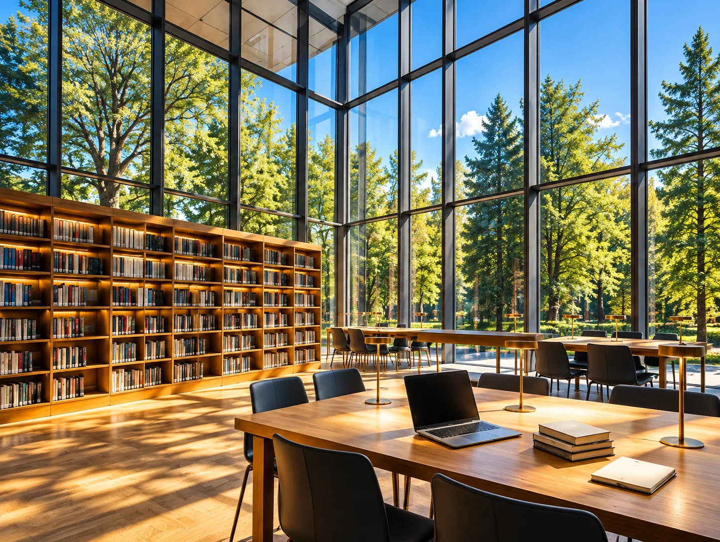 Modern academic research and study environment