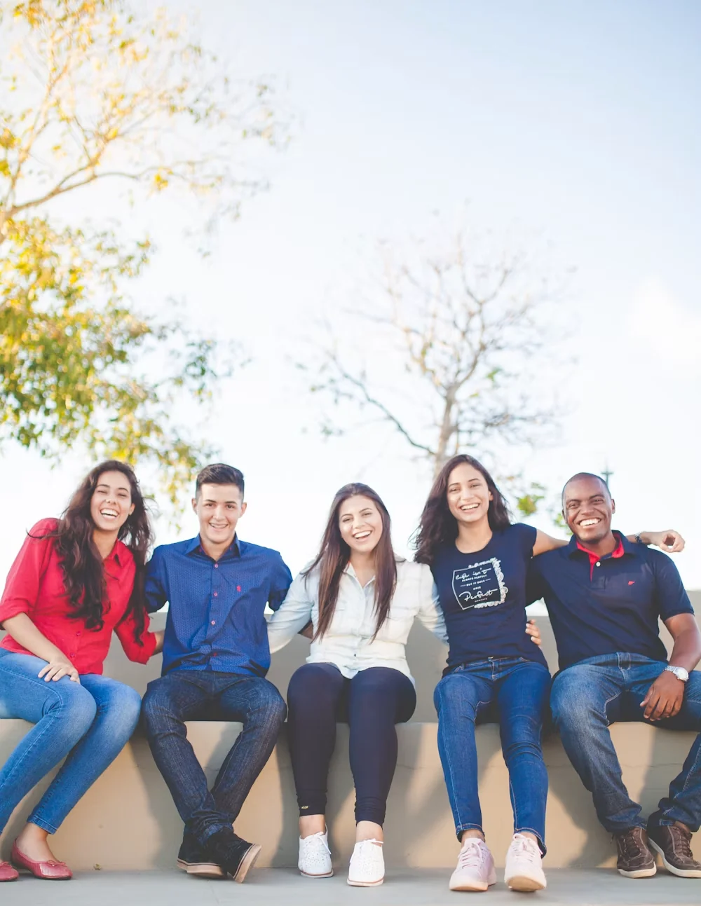 Group of university students